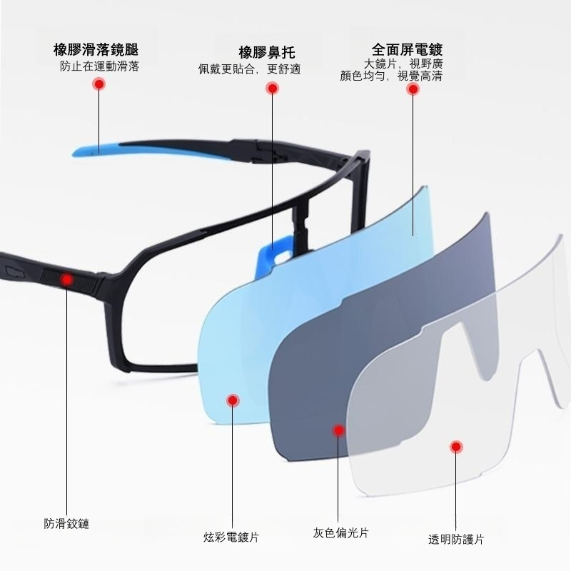 變色防曬騎行眼鏡,近視也能享受運動 ‼#抗強光#防紫外線,超帥x好戴x超耐用 變色防曬騎行眼鏡,近視也能享受運動 ‼#抗強光#防紫外線,超帥x好戴x超耐用